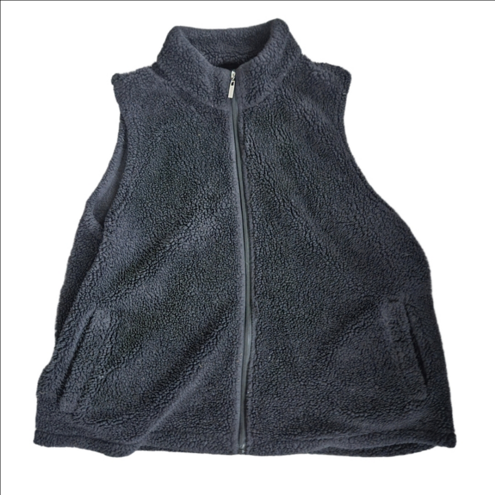 Maurices Charcoal Fleece Vest